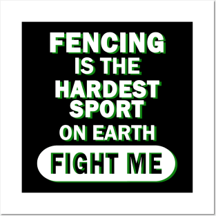 Men boys fencing epee fencing saber fencing Posters and Art